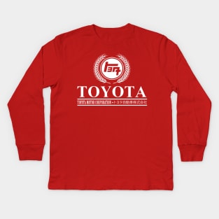 Toyota Vintage Classic - All White Kids Long Sleeve T-Shirt
